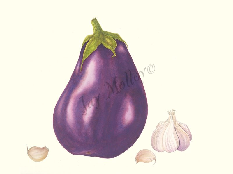 Eggplant with Garlic
